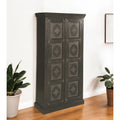 72 Dark Brown Solid Wood Pantry Or Storage Closet - 36' X '72' X '16