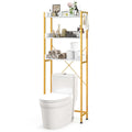 3-Tier Over-The-Toilet Bathroom Shelf Metal Frame Space Saver