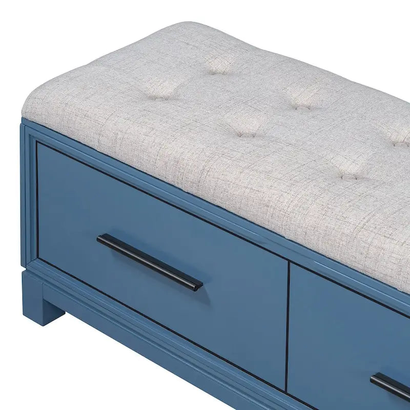 Shoe Bench with Removable Cushion, Entryway Bench with Hidden Storage