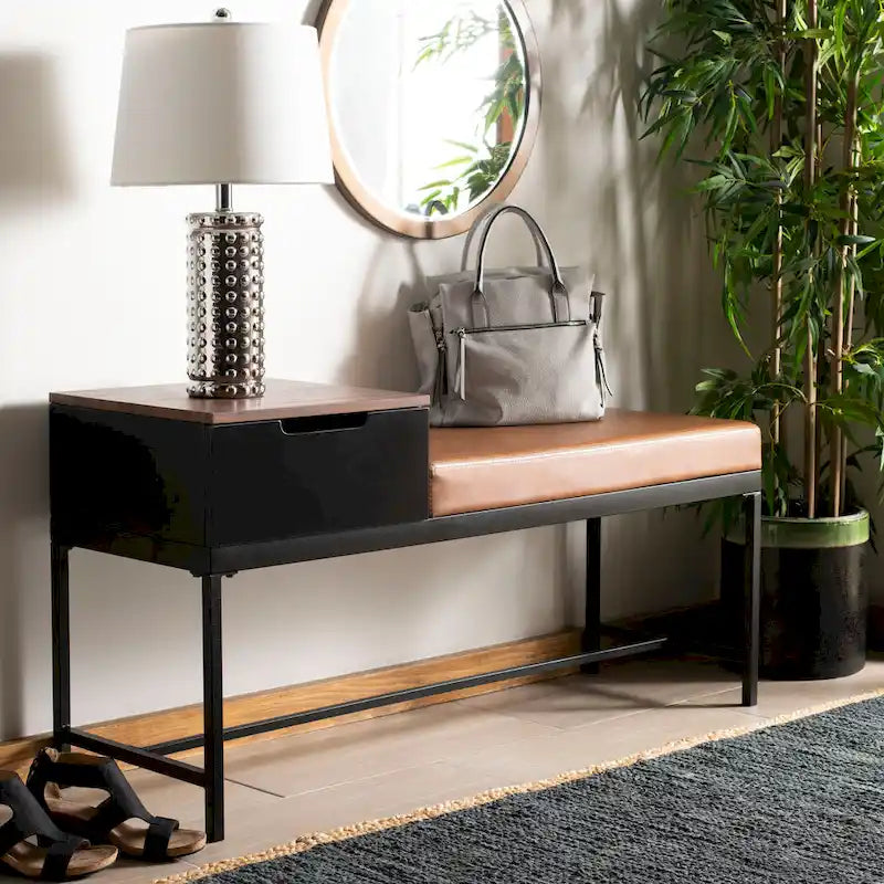 Ruthie Bench with Storage - 47.3 x 16 x 24 - 47Wx16Dx24H