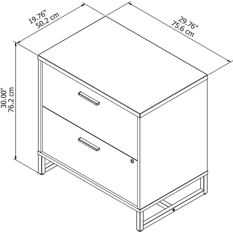 2 Drawer Lateral File Cabinet by