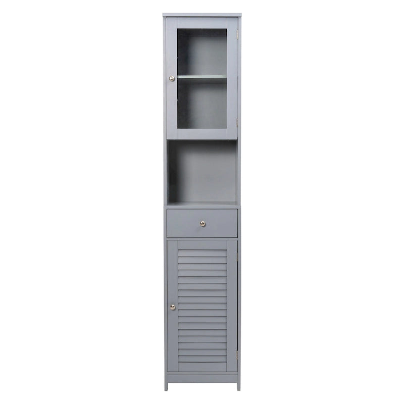 70.9 H Bathroom Storage Cabinet with 2 Doors & 1 Drawer,Freestanding Storage Tower