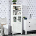 63 Buffet with Hutch, Kitchen Pantry, Freestanding Storage Cabinet
